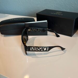Versace Logo Havana Sunglasses
